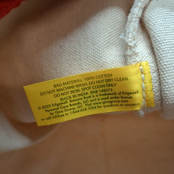 Banana Boat Heavy Canvas Tote Utility Bag Coastal Travel Bag - Picture 8 of 8